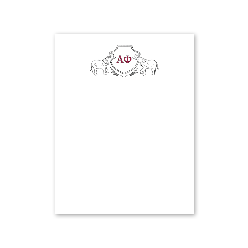 Alpha Phi Elephant Notepad– Dogwood Hill