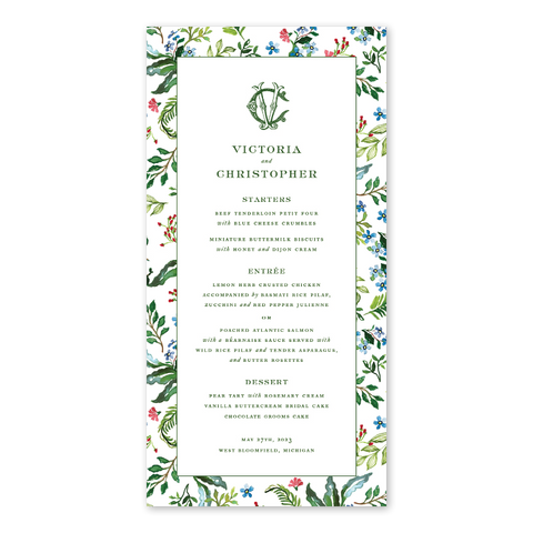 Jardin Menu