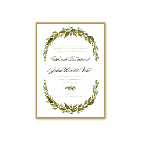 Botanic Wedding Invitation