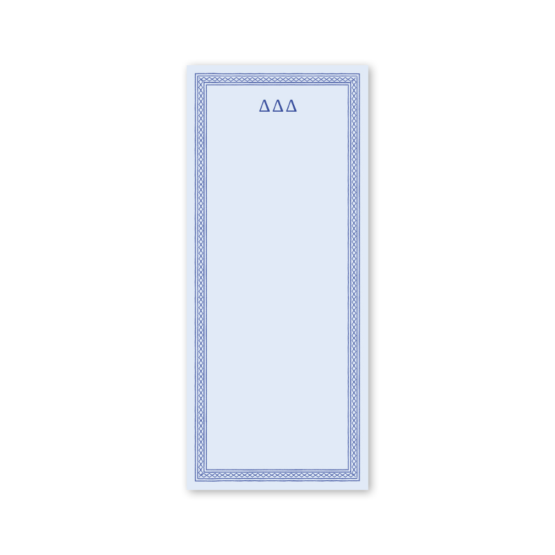 Tri Delta Dolly Blooms Skinny Notepad– Dogwood Hill
