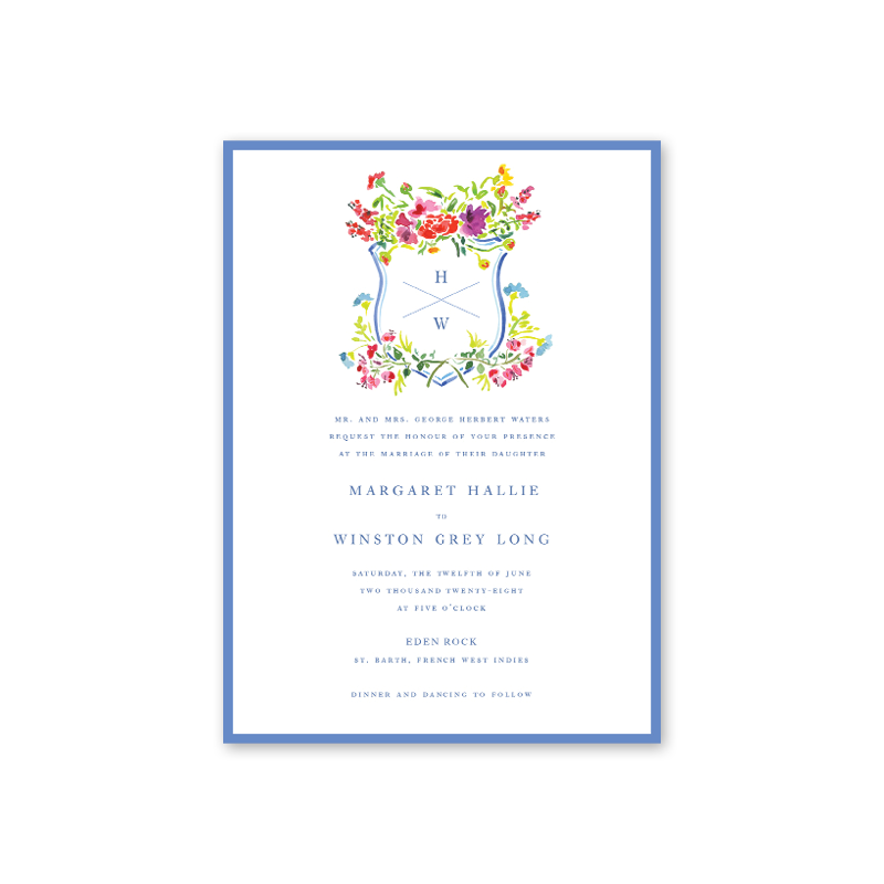 Bougainvillea Wedding Invitation