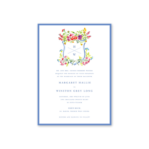 Bougainvillea Wedding Invitation