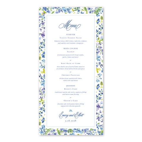Hampton Border Menu