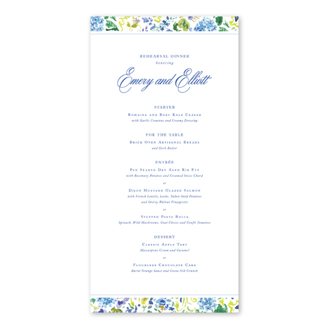 Hampton Trim Menu