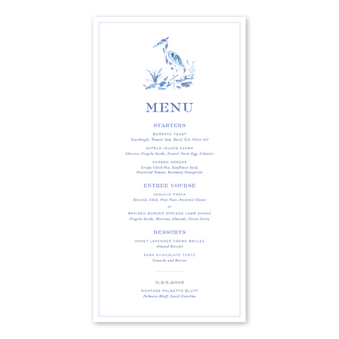 Heron Menu