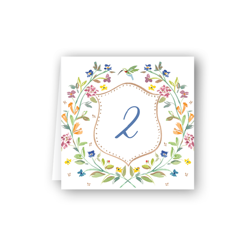 Hummingbird Vine Table Numbers