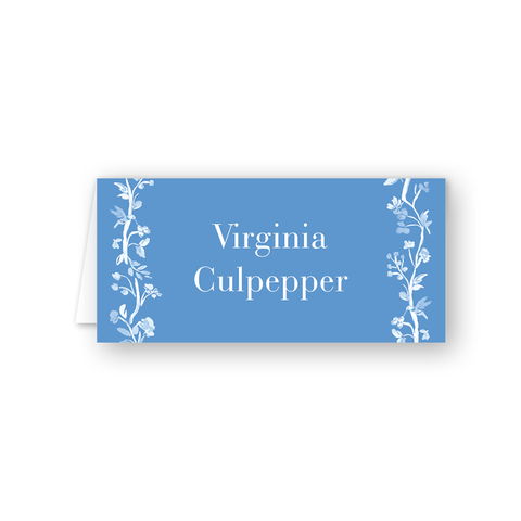 Hummingbird Blue Place Cards