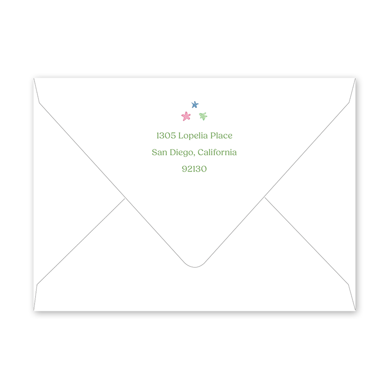 Sparkle Fête Gender Reveal Envelopes– Dogwood Hill