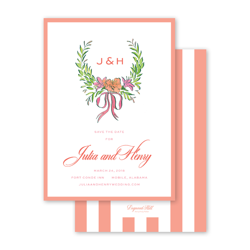 Azalea Wreath Save The Date