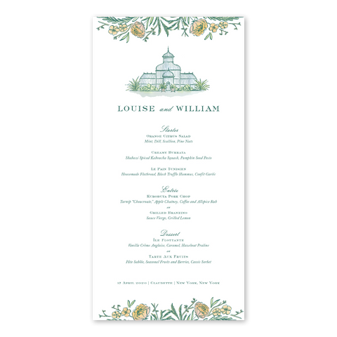 Brafford Floral Menu