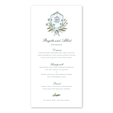 Edelweiss Crest Menu