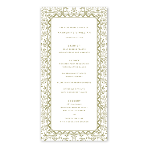 Heirloom Border Menu