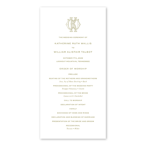 Heirloom Monogram Program