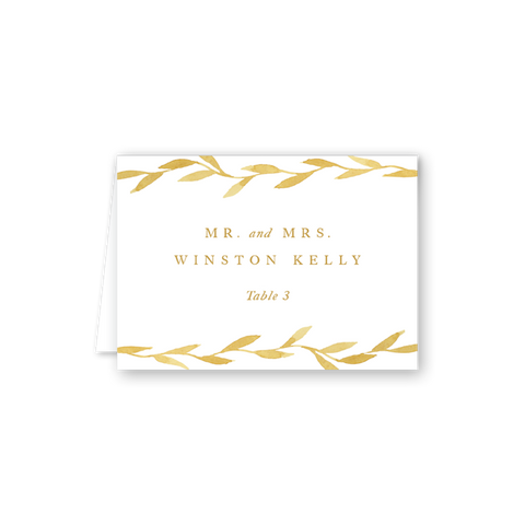 Filigree Escort Card