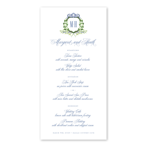 Limelights Wreath Menu