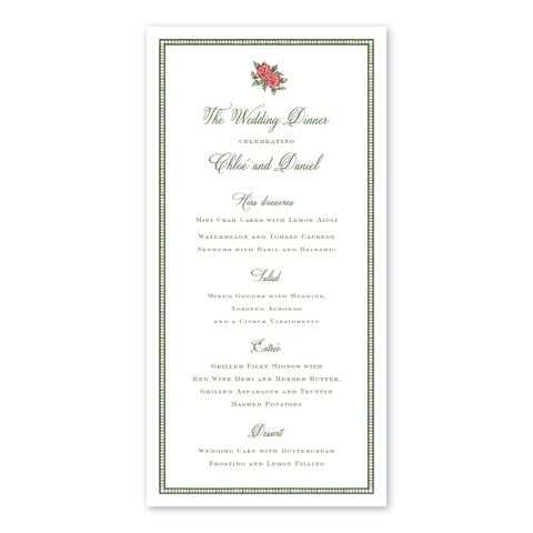 Maison Floral Menu