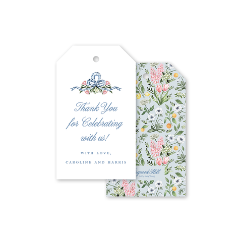 Joie Bleue Wedding Gift Tags