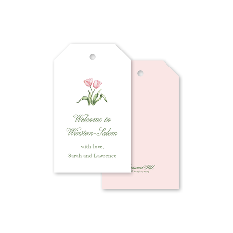 Joie Wedding Tulip Gift Tags