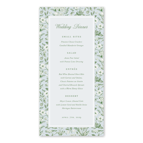 Joie en Toile Menu