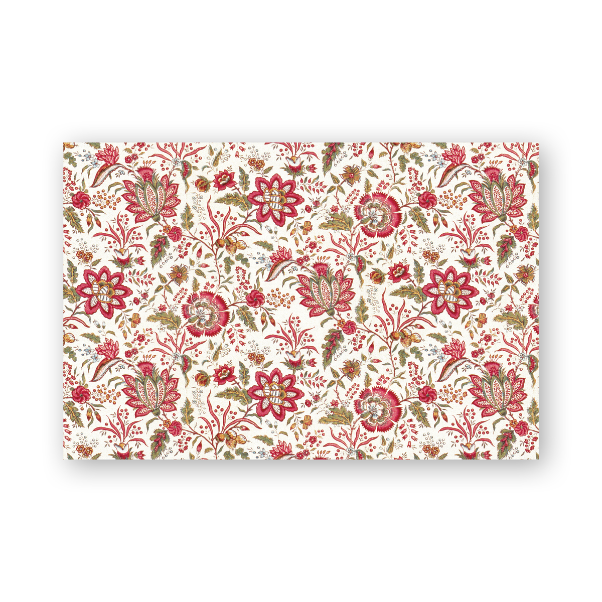 フランス製 Beauville ランチョンマット 赤 6枚セット約50×50cm Palace Garden Placemats– Dogwood Hill