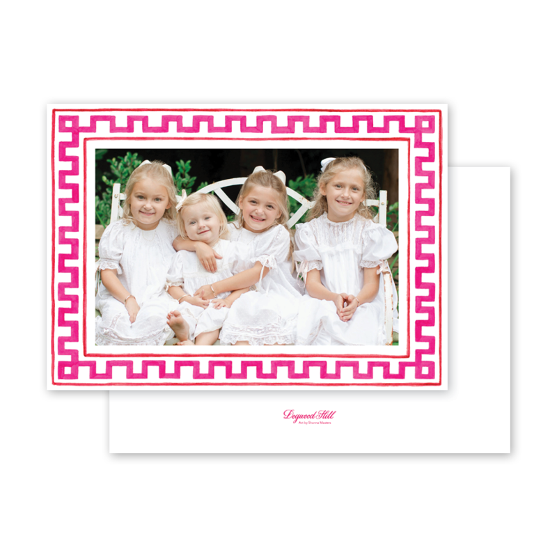 Greek Key Pink Valentine– Dogwood Hill