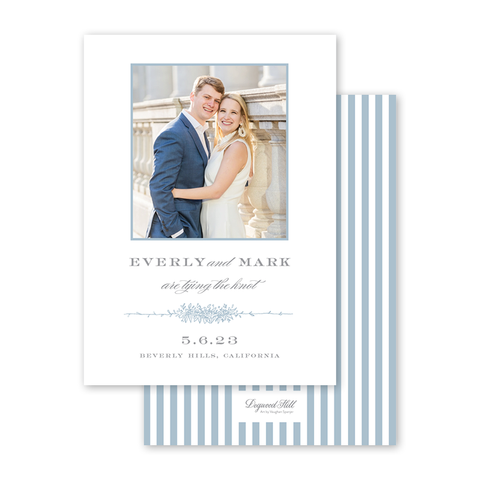 Beverly Blue Save The Date with Photo