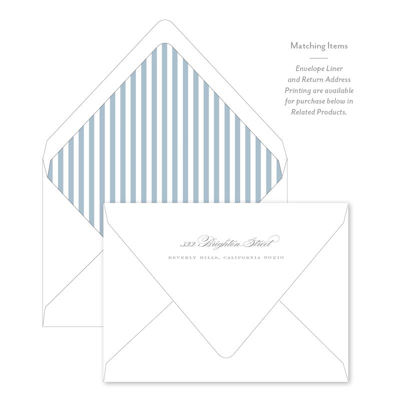 Beverly Blue Crest Save The Date with Photo