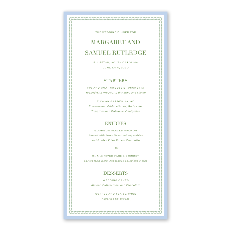 Christine Border Menu