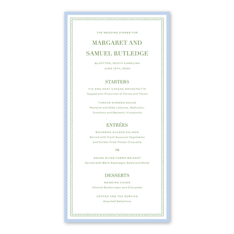 Christine Border Menu