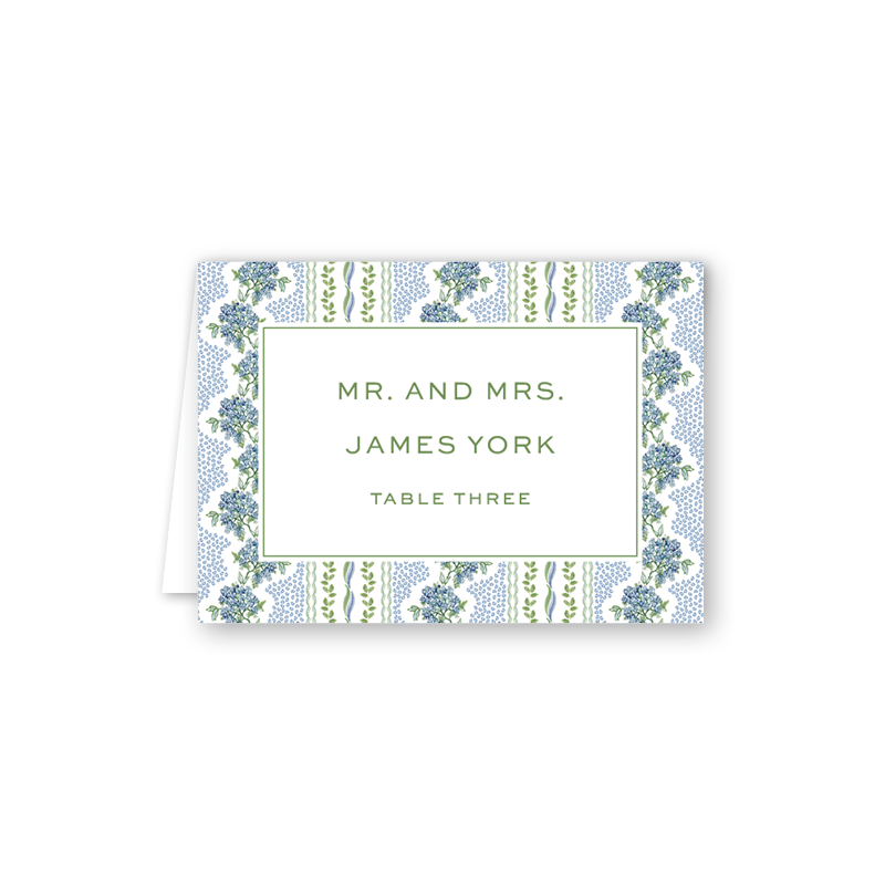 Christine Hydrangea Escort Cards