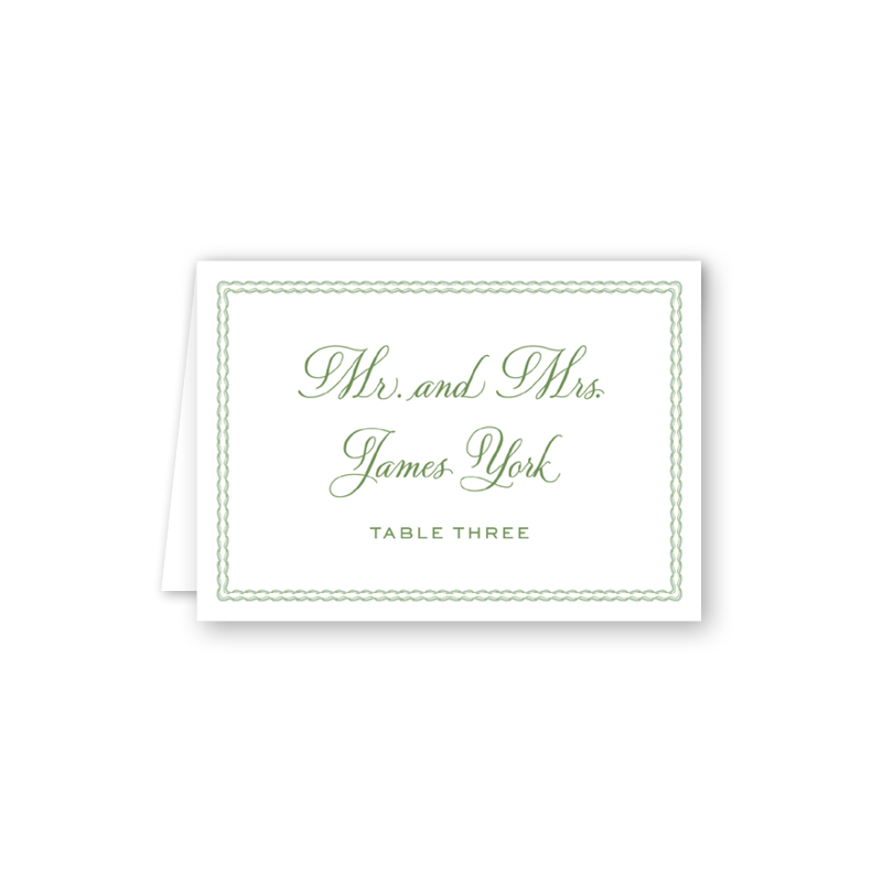 Christine Script Escort Cards