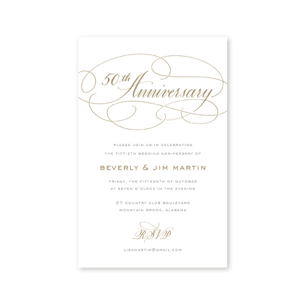 Anniversary wedding shop invitations