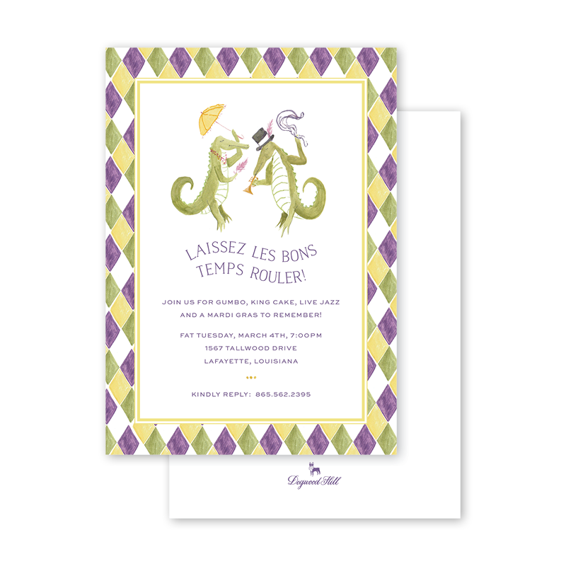 mardi-gras-masquerade-cocodril-invitation-dogwood-hill