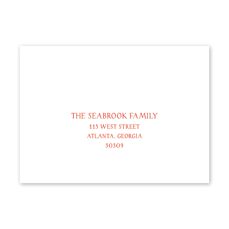 Rustic Ribbon Recipient Address Printing– Dogwood Hill