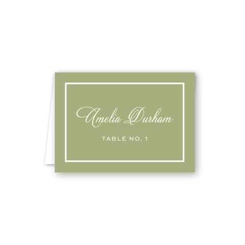 Fruitier Green Escort Card