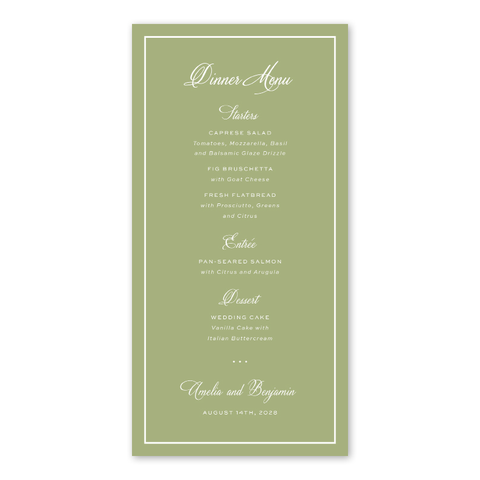 Fruitier Green Menu