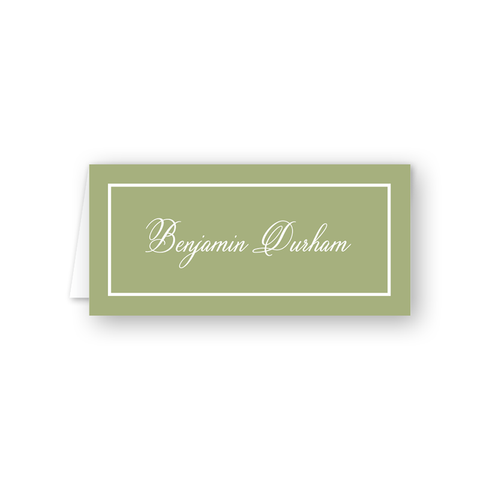 Fruitier Green Place Cards