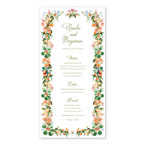 Fruitier Menu