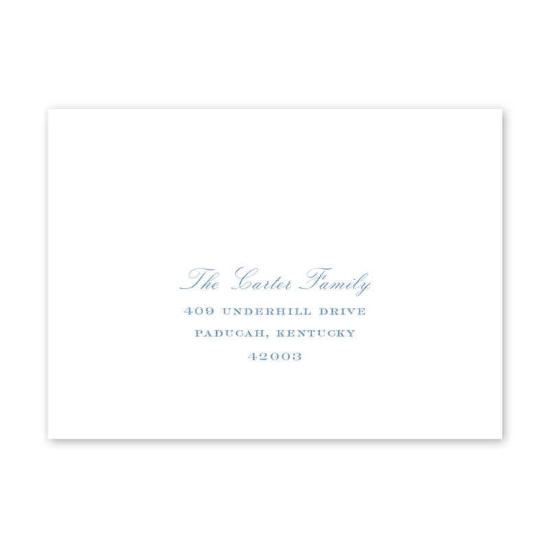 Juniper Pine Border Recipient Address Printing Dogwood Hill