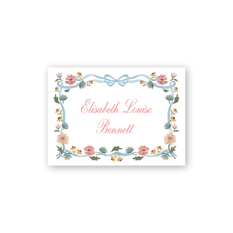 Cottagecore Florals Ribbon Calling Cards– Dogwood Hill