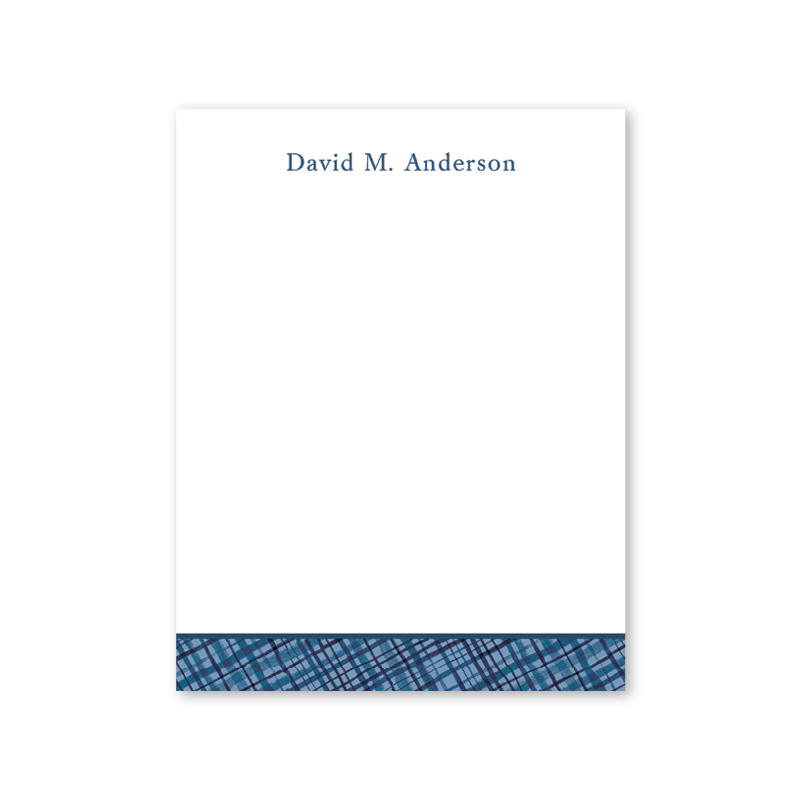 Highlands Plaid Trim Notepad– Dogwood Hill