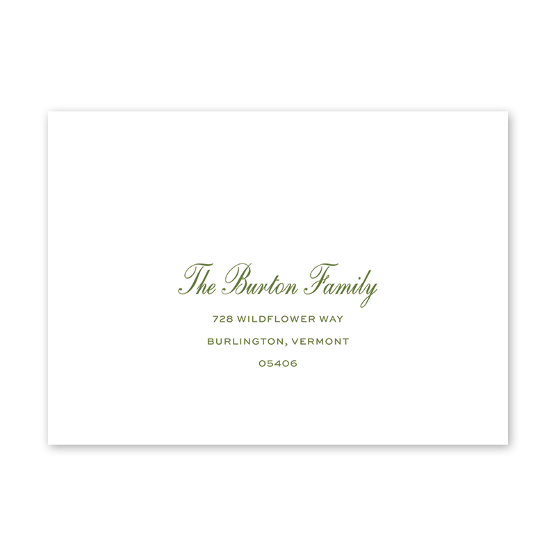 Cottagecore Border Birthday Recipient Address Printing– Dogwood Hill