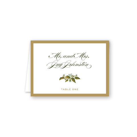 Botanic Escort Card