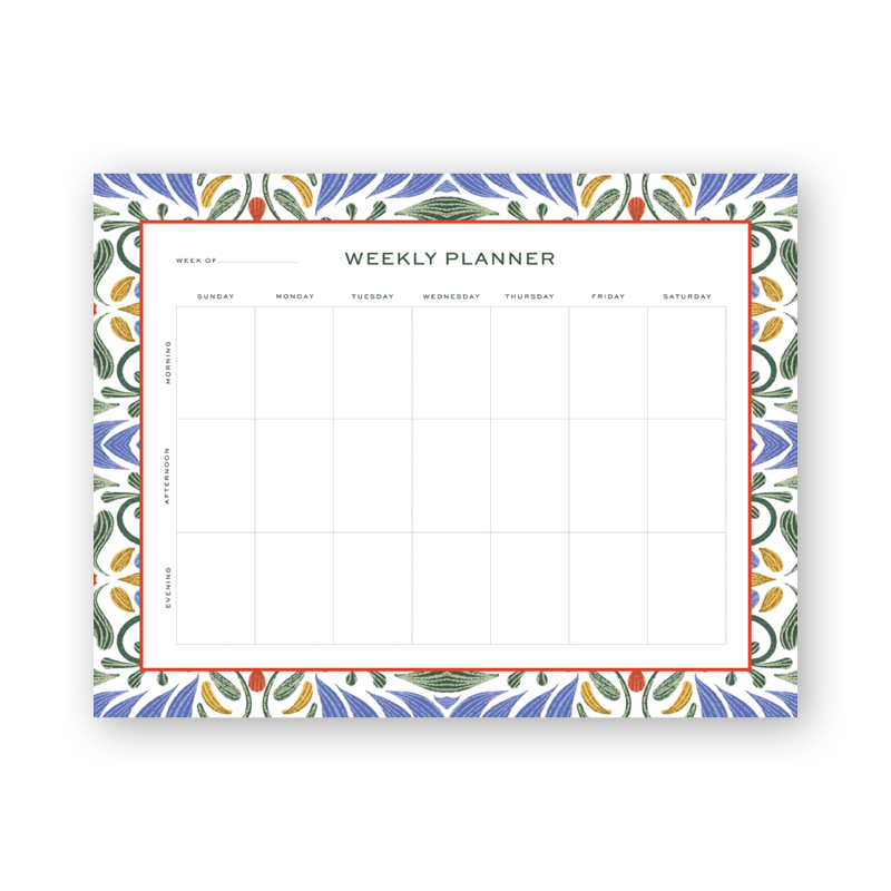 Hacienda Weekly Planning Notepad Dogwood Hill