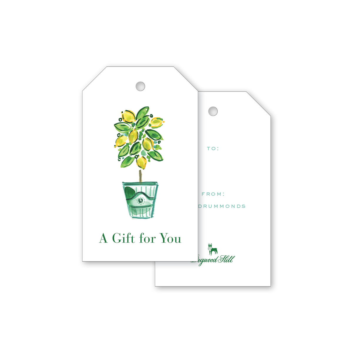 Charleston Citrus Lemon Gift Tags Dogwood Hill