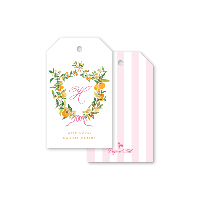 Clementine Pink Gift Tags– Dogwood Hill