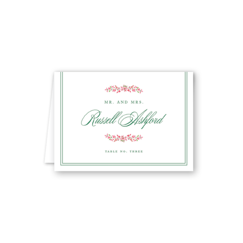 Hampton Pink Escort Card