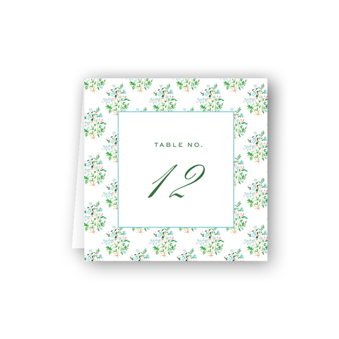 Chintz Block Print Table Number