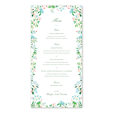 Chintz Menu