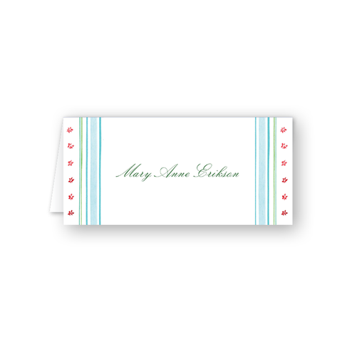 Chintz Stripe Place Card